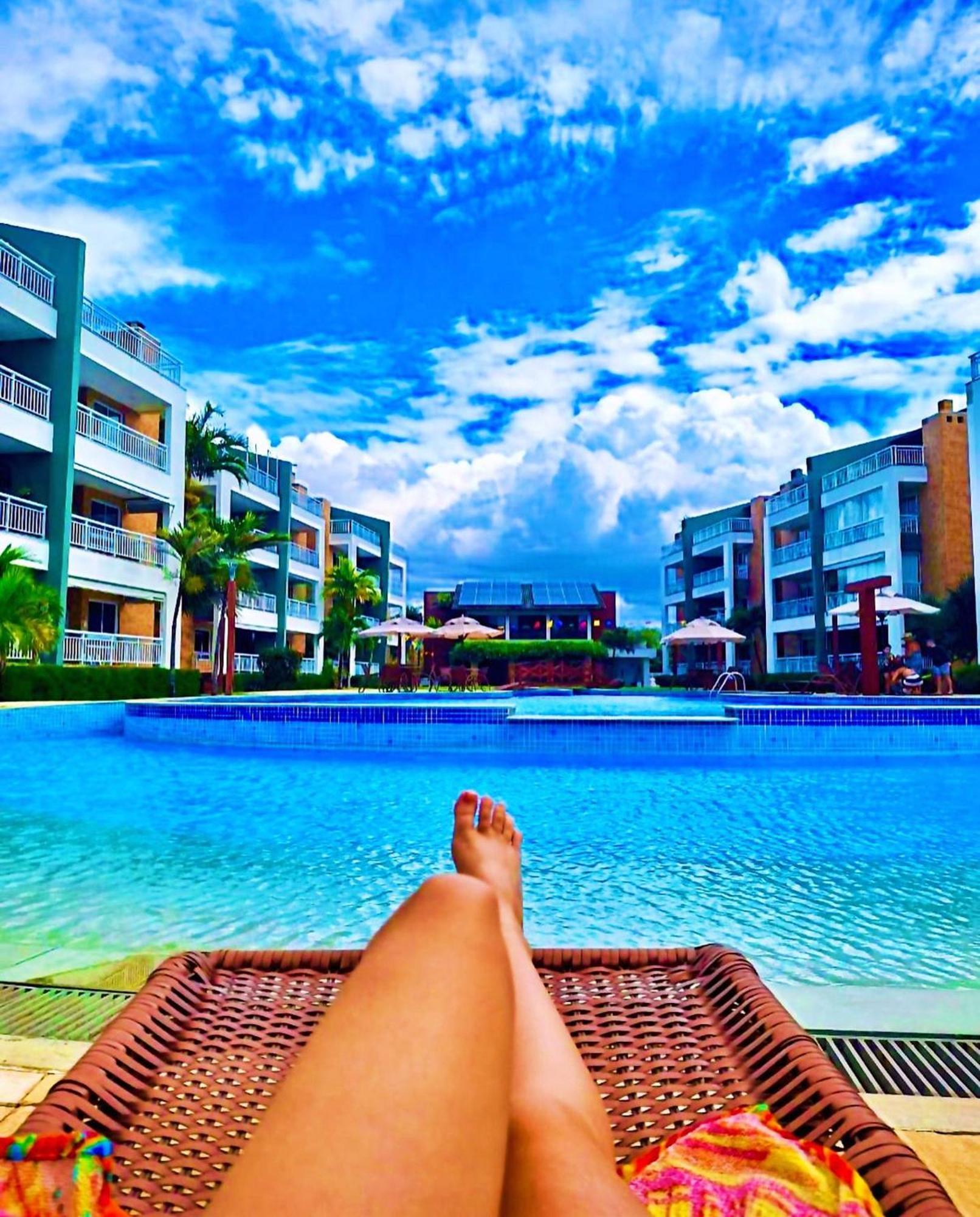 Terramaris - Aptos Vista Mar, Pe Na Areia, Vizinho Ao B Park Aquiraz Exteriör bild