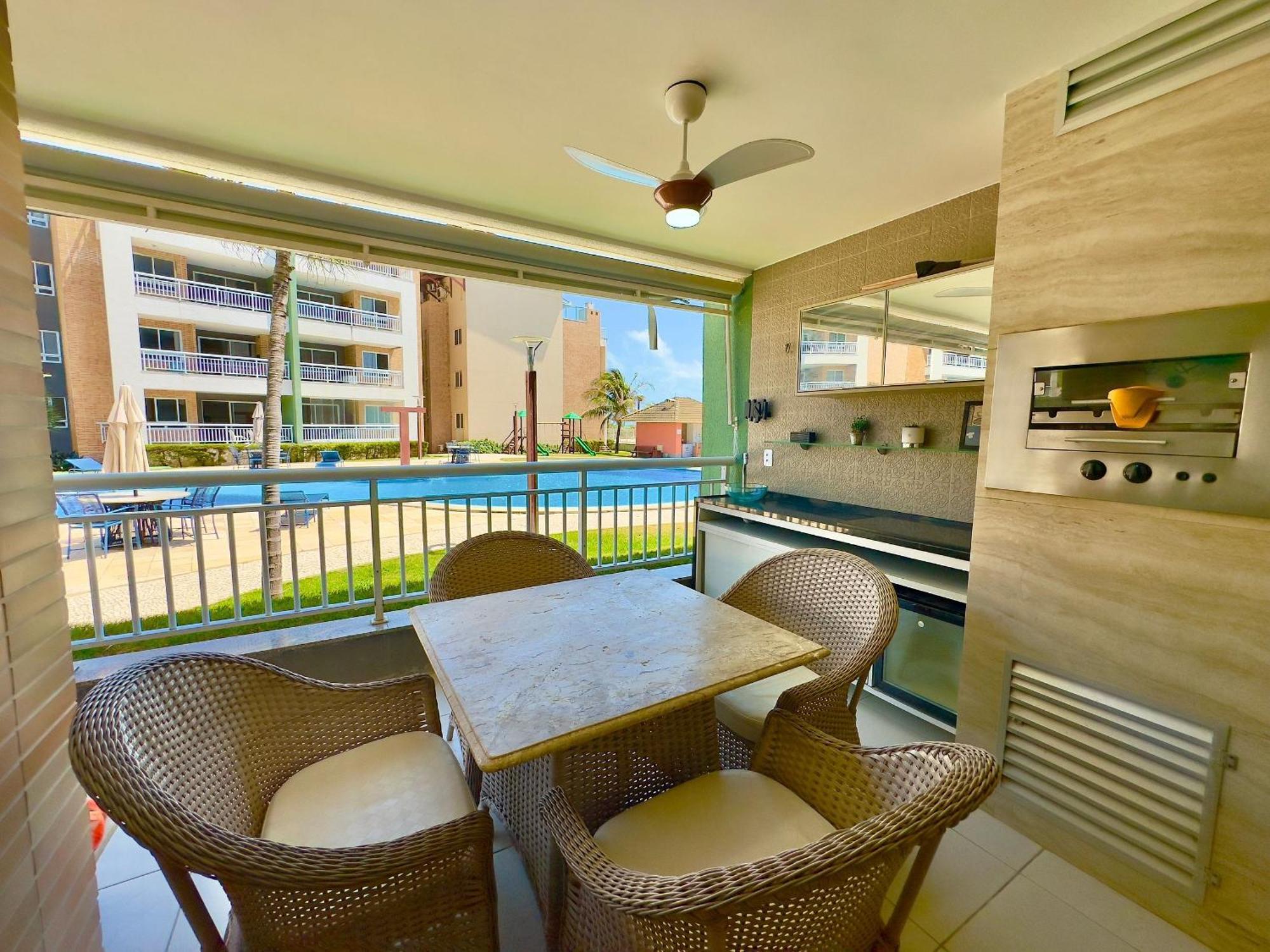 Terramaris - Aptos Vista Mar, Pe Na Areia, Vizinho Ao B Park Aquiraz Exteriör bild