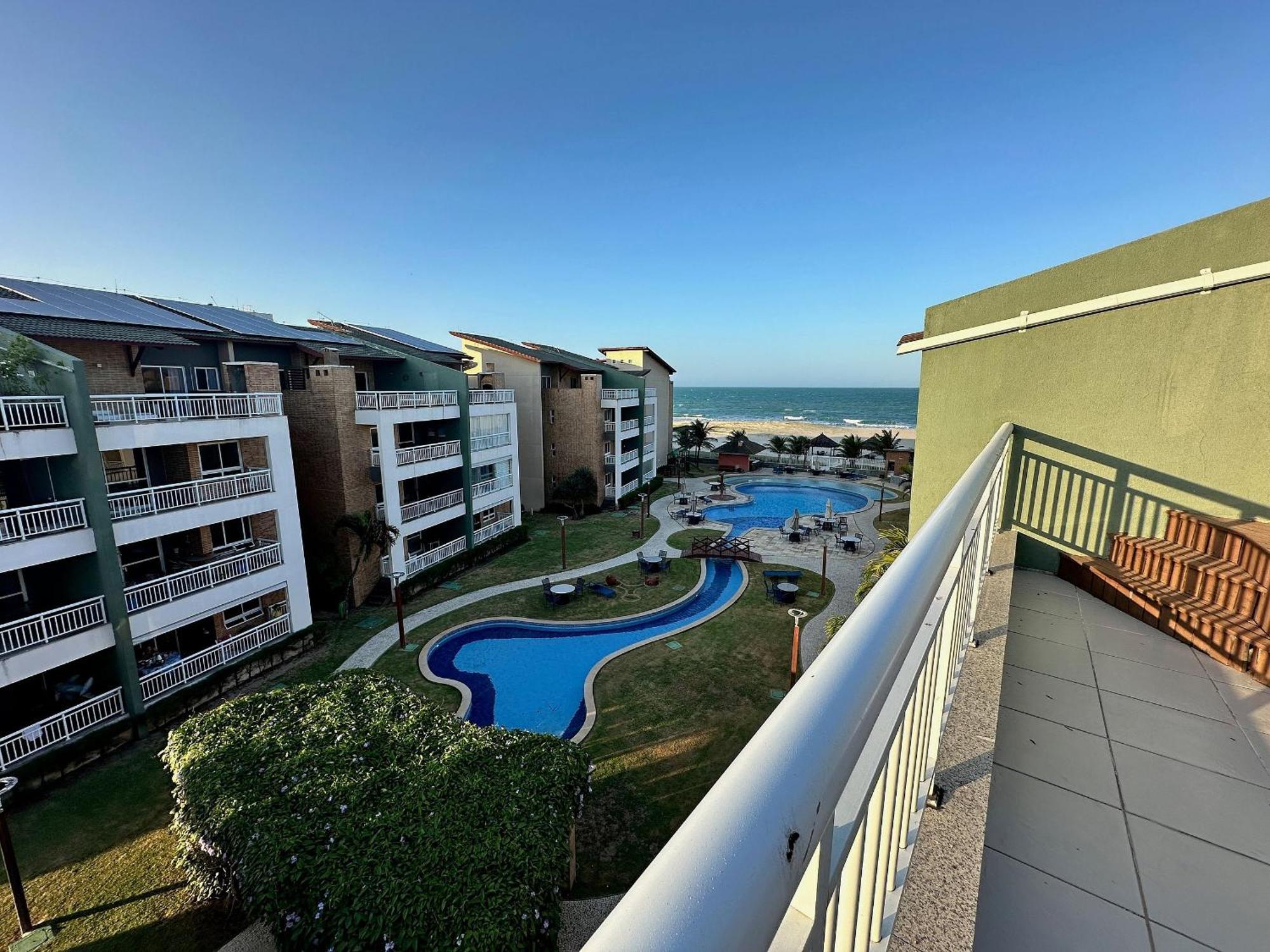 Terramaris - Aptos Vista Mar, Pe Na Areia, Vizinho Ao B Park Aquiraz Exteriör bild