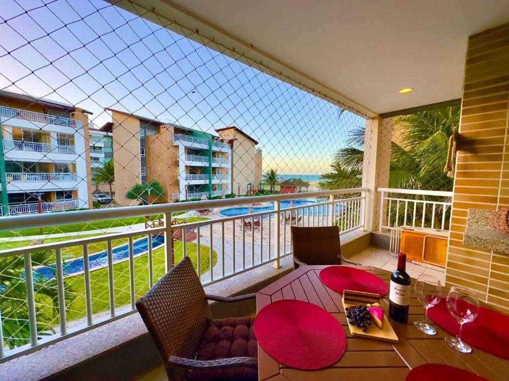 Terramaris - Aptos Vista Mar, Pe Na Areia, Vizinho Ao B Park Aquiraz Exteriör bild