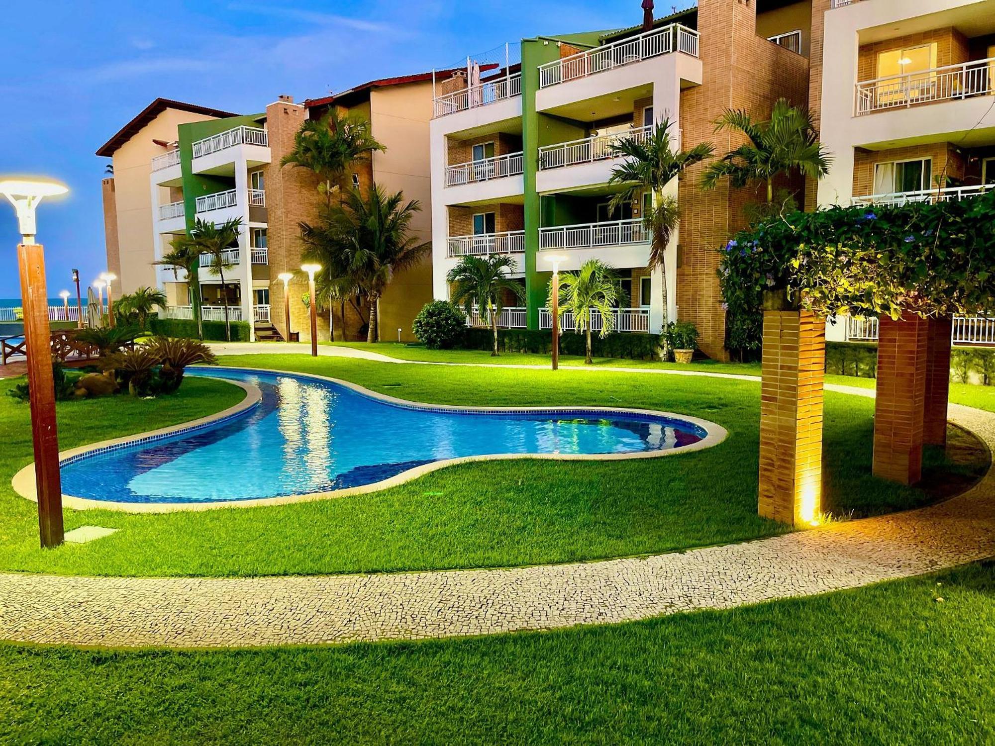 Terramaris - Aptos Vista Mar, Pe Na Areia, Vizinho Ao B Park Aquiraz Exteriör bild