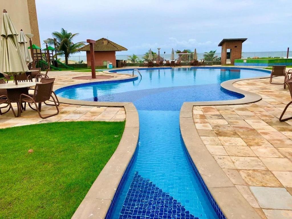 Terramaris - Aptos Vista Mar, Pe Na Areia, Vizinho Ao B Park Aquiraz Exteriör bild